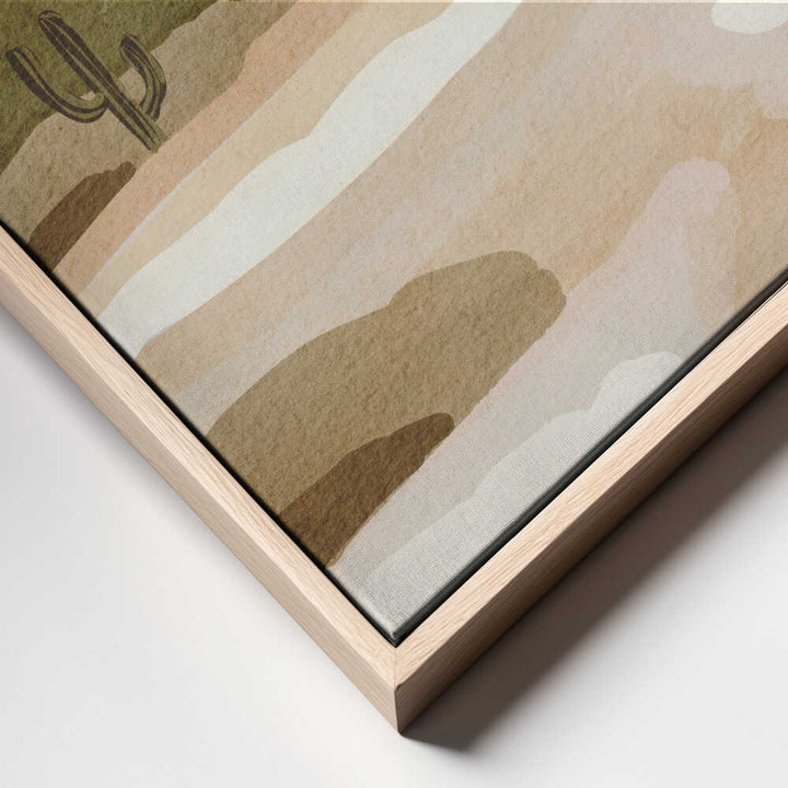"Saguaro Desert Serenity" by Nikita Jariwala — Landscape Wall Art