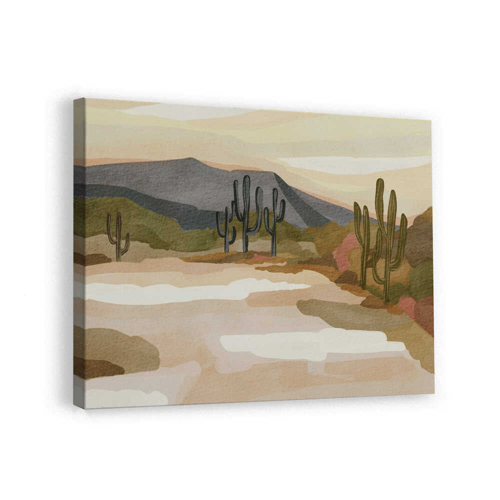 "Saguaro Desert Serenity" by Nikita Jariwala — Landscape Wall Art