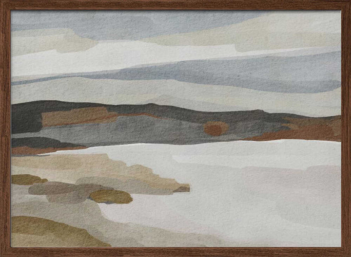 "Soft Abstract Coast" by Nikita Jariwala — Coastal Wall Art