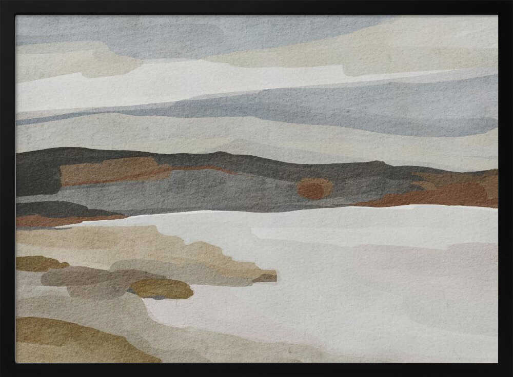 "Soft Abstract Coast" by Nikita Jariwala — Coastal Wall Art