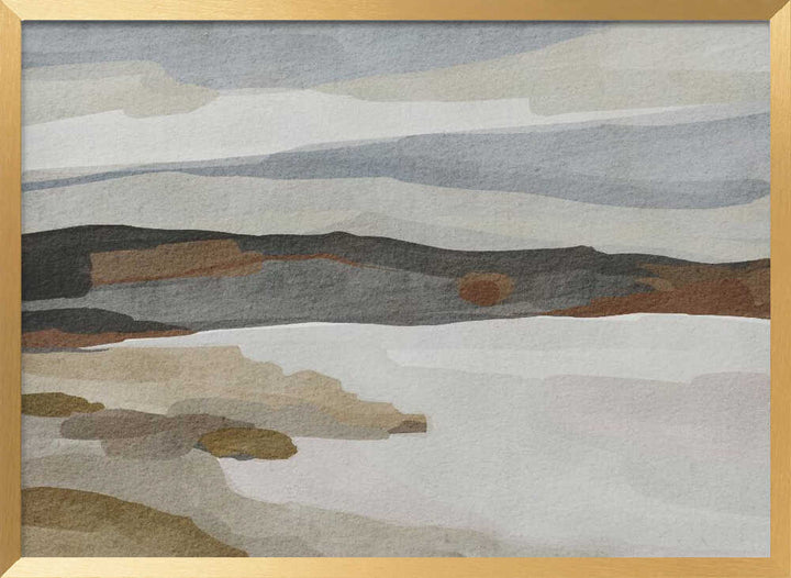 "Soft Abstract Coast" by Nikita Jariwala — Coastal Wall Art