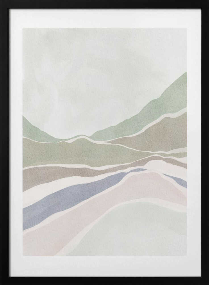 "Muted Hills Landscape" by Nikita Jariwala — Landscape Wall Art