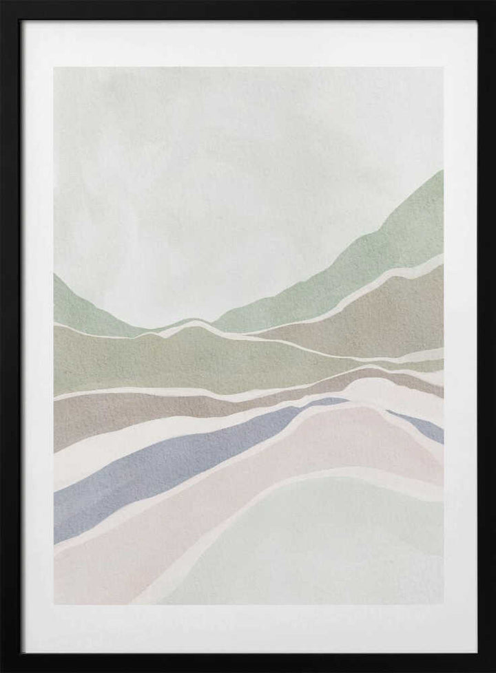 "Muted Hills Landscape" by Nikita Jariwala — Landscape Wall Art
