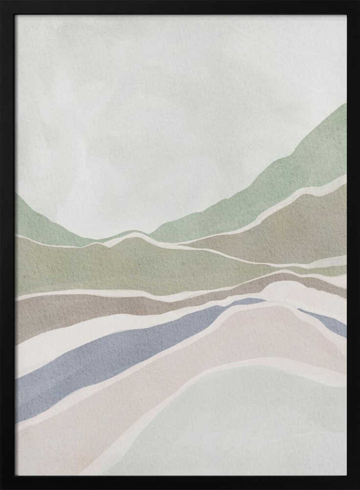 "Muted Hills Landscape" by Nikita Jariwala — Landscape Wall Art