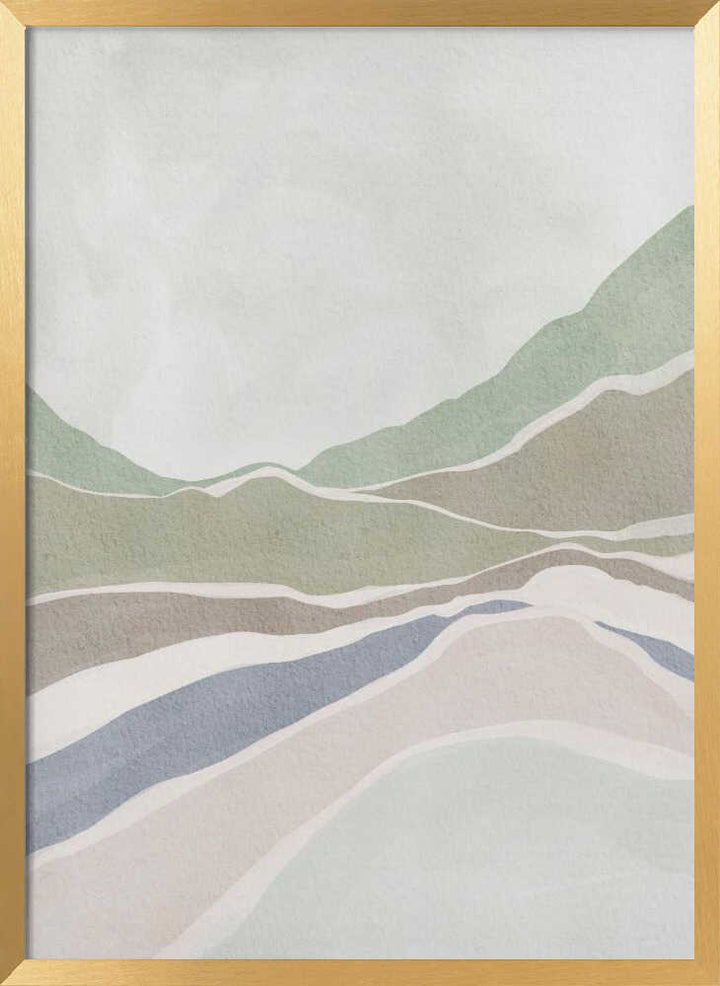 "Muted Hills Landscape" by Nikita Jariwala — Landscape Wall Art