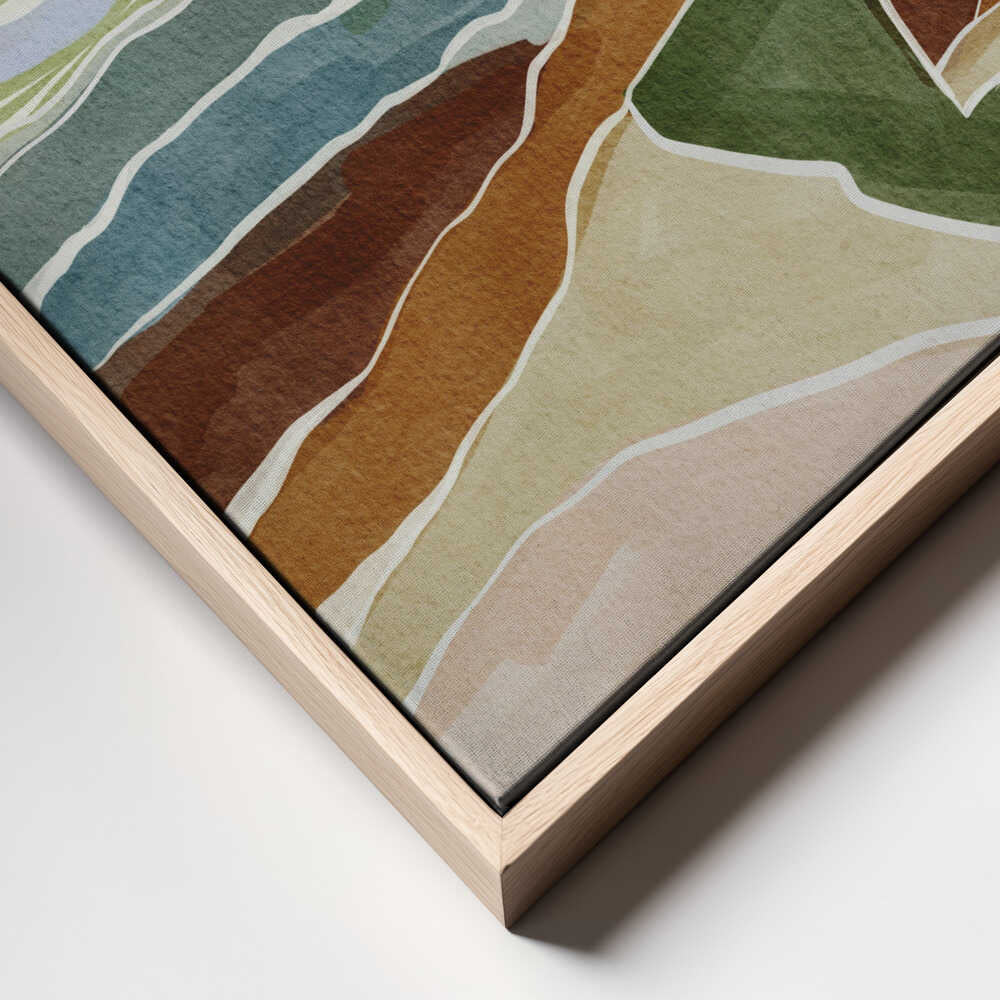 "Layered Landscape Hues" by Nikita Jariwala — Landscape Wall Art