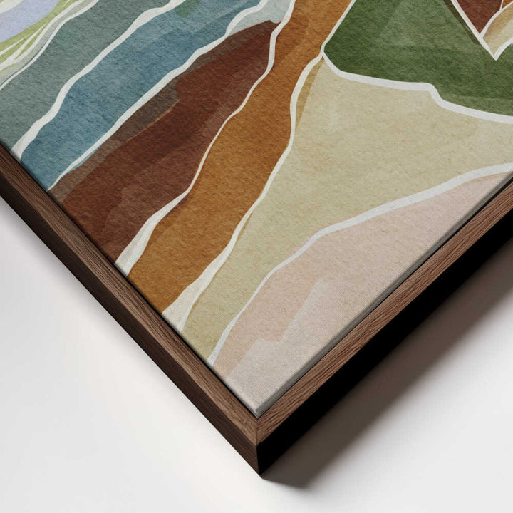 "Layered Landscape Hues" by Nikita Jariwala — Landscape Wall Art