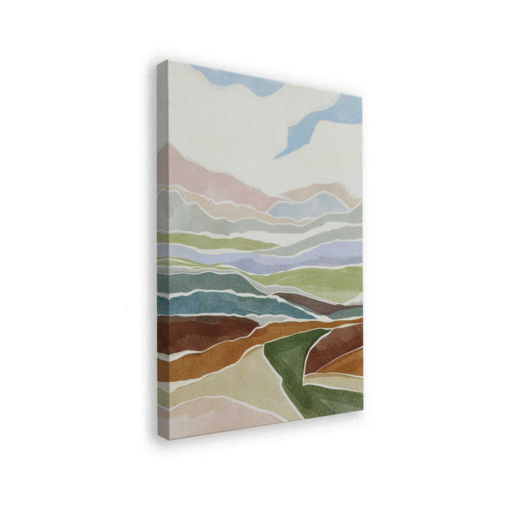"Layered Landscape Hues" by Nikita Jariwala — Landscape Wall Art