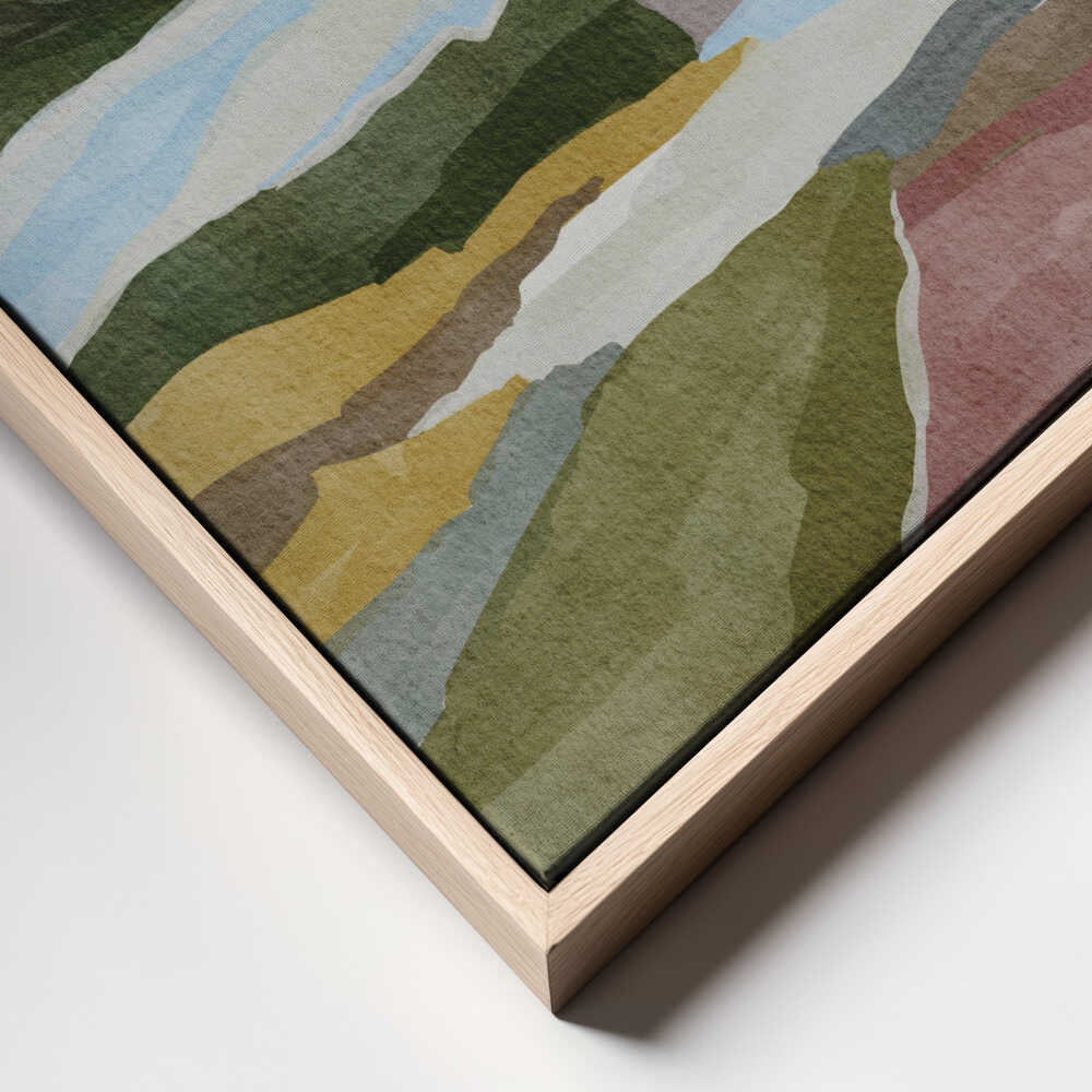 "Serene Layered Landscape" by Nikita Jariwala — Landscape Wall Art