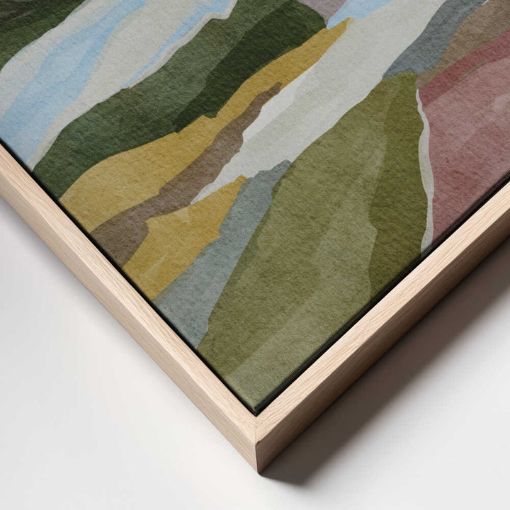 "Serene Layered Landscape" by Nikita Jariwala — Landscape Wall Art