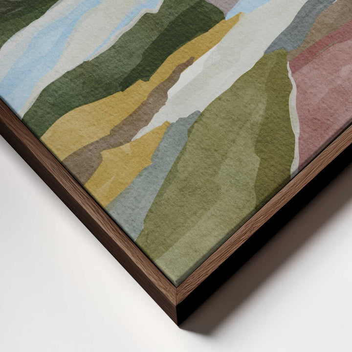 "Serene Layered Landscape" by Nikita Jariwala — Landscape Wall Art