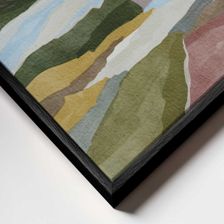 "Serene Layered Landscape" by Nikita Jariwala — Landscape Wall Art