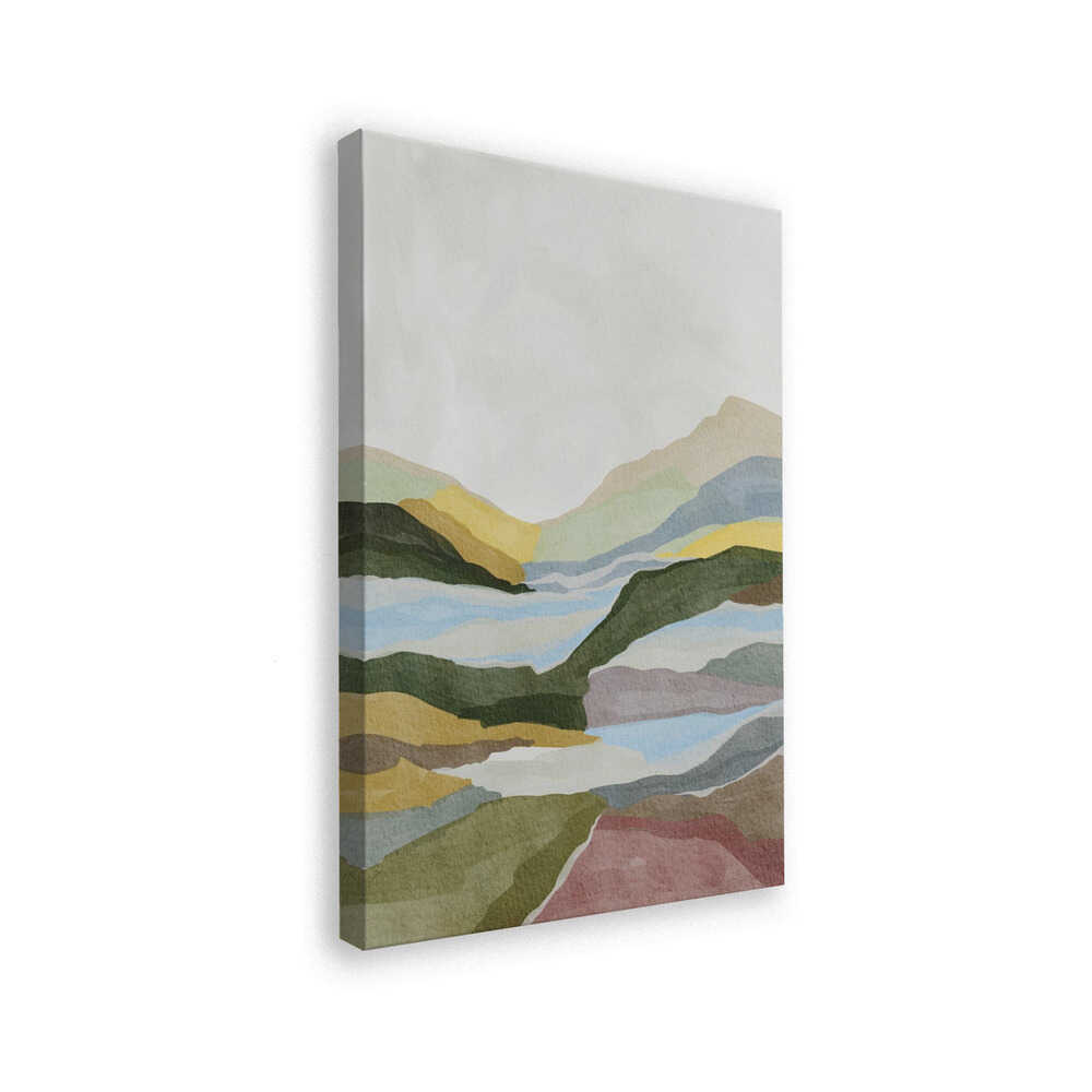 "Serene Layered Landscape" by Nikita Jariwala — Landscape Wall Art
