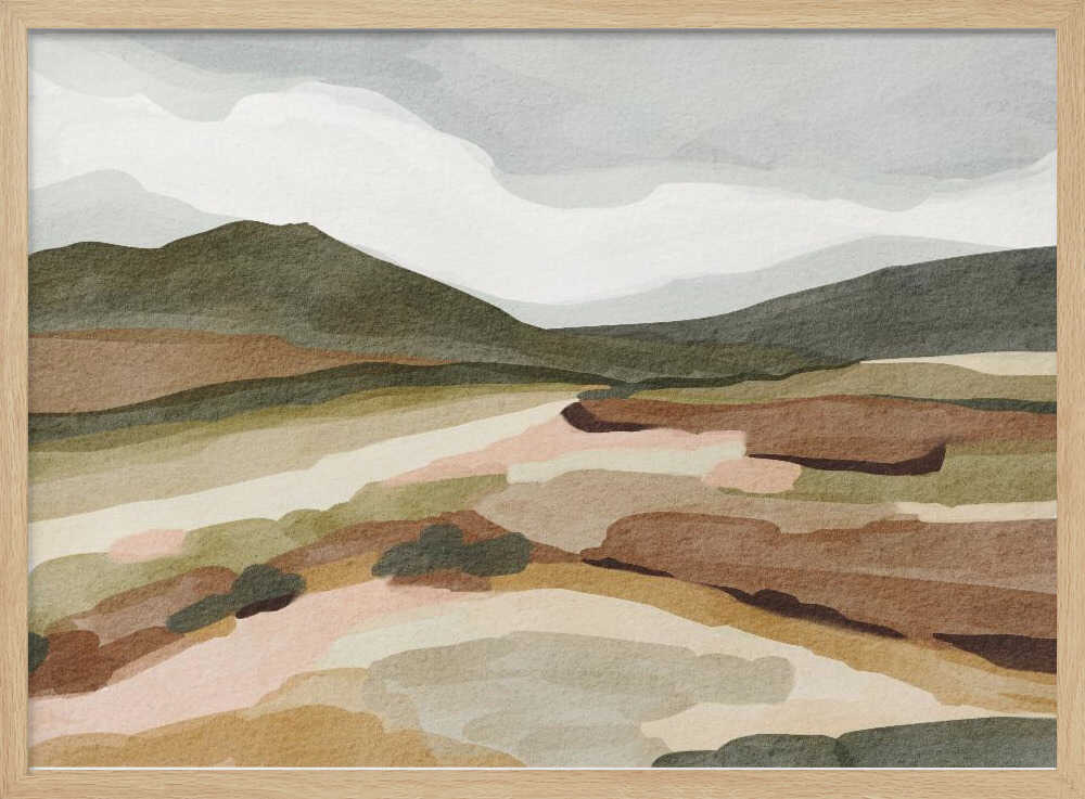 "Muted Mountain Landscape" by Nikita Jariwala — Landscape Wall Art