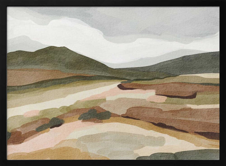 "Muted Mountain Landscape" by Nikita Jariwala — Landscape Wall Art