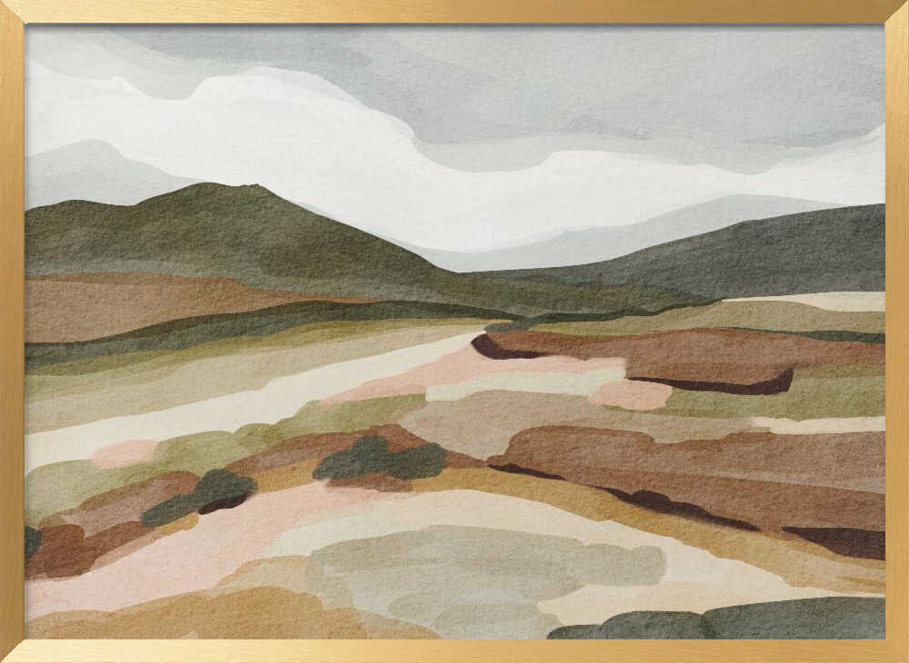 "Muted Mountain Landscape" by Nikita Jariwala — Landscape Wall Art