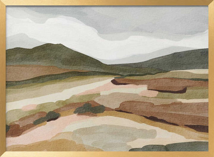 "Muted Mountain Landscape" by Nikita Jariwala — Landscape Wall Art