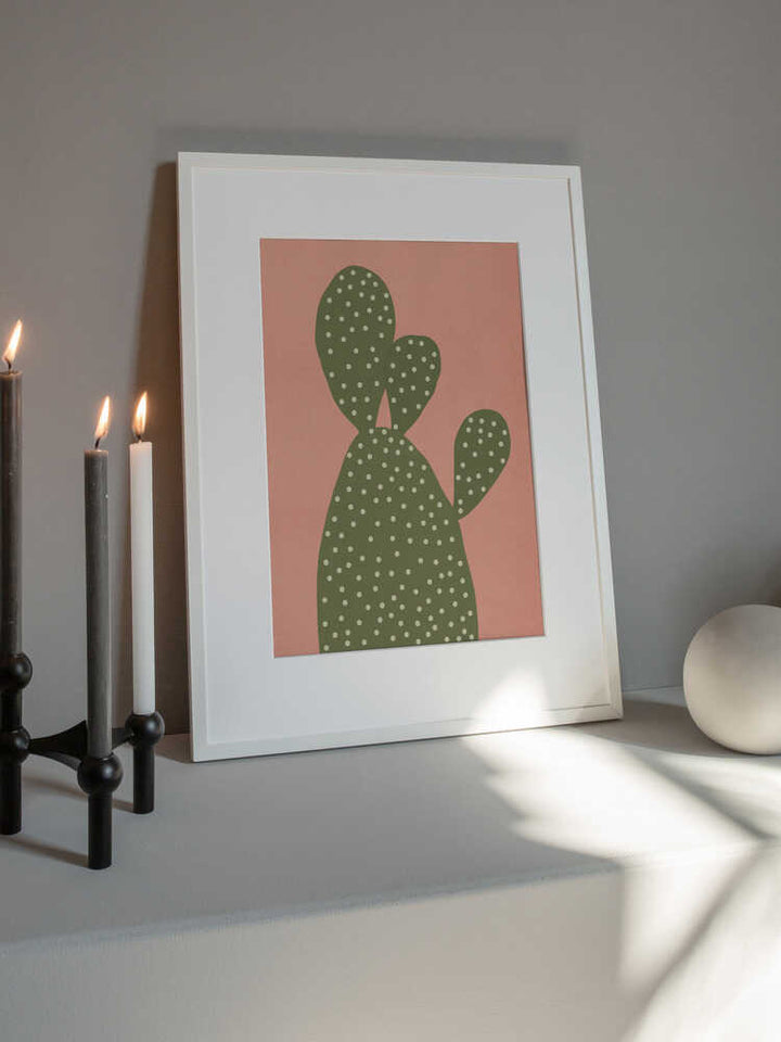 Modern Pink Cactus