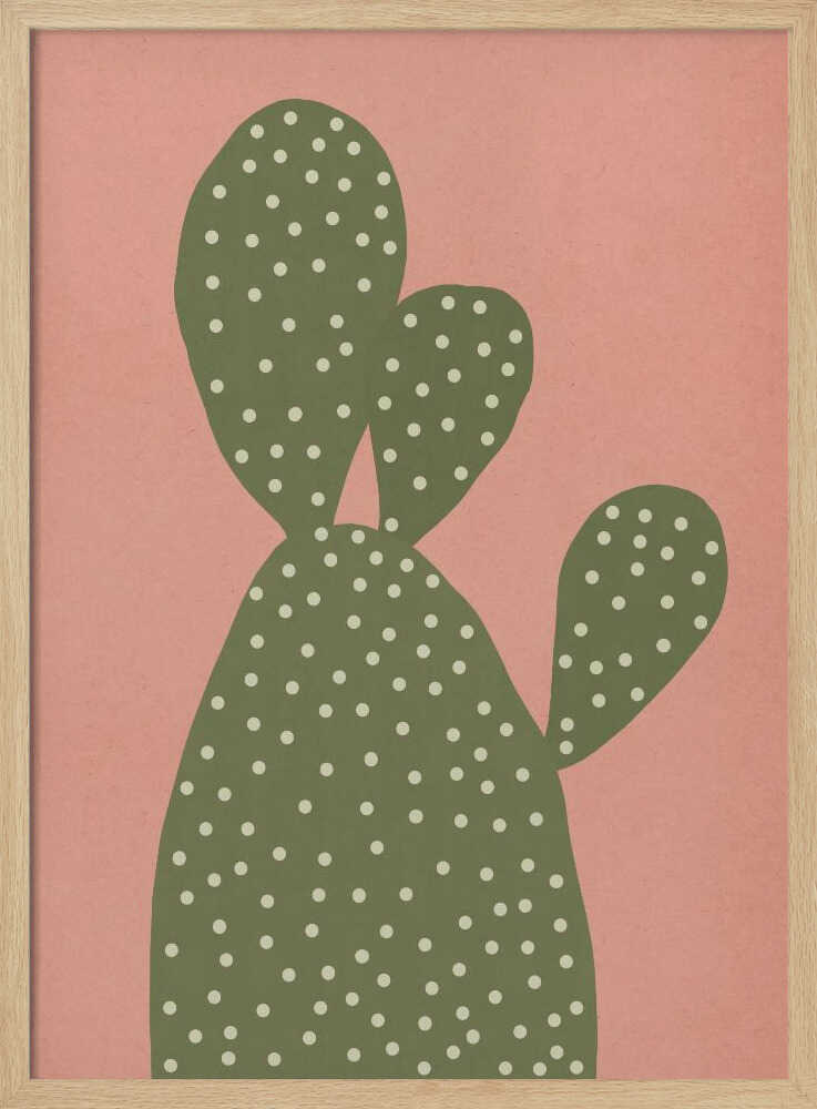 Modern Pink Cactus