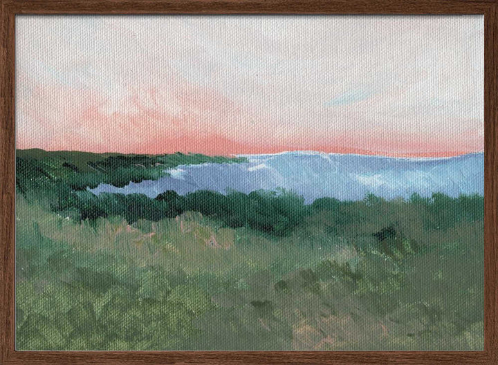 "Pink Sky Coastal View" by Nikita Jariwala — Coastal Wall Art