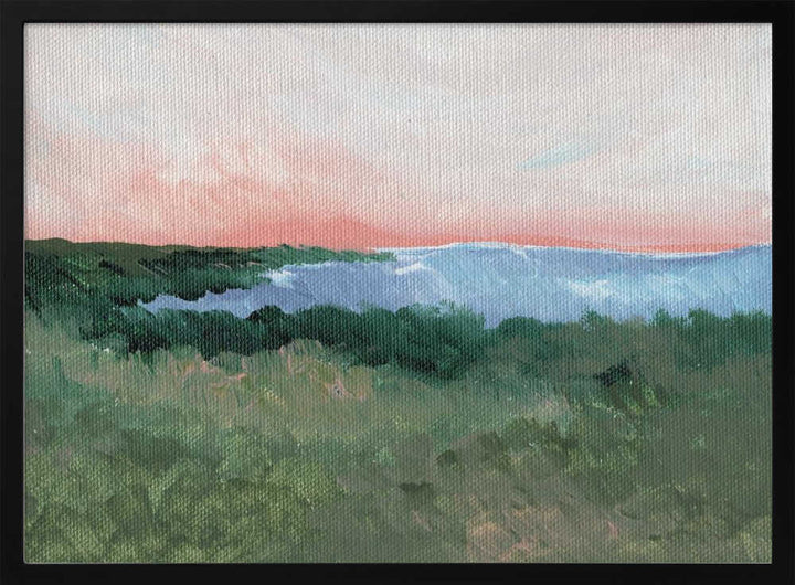 "Pink Sky Coastal View" by Nikita Jariwala — Coastal Wall Art
