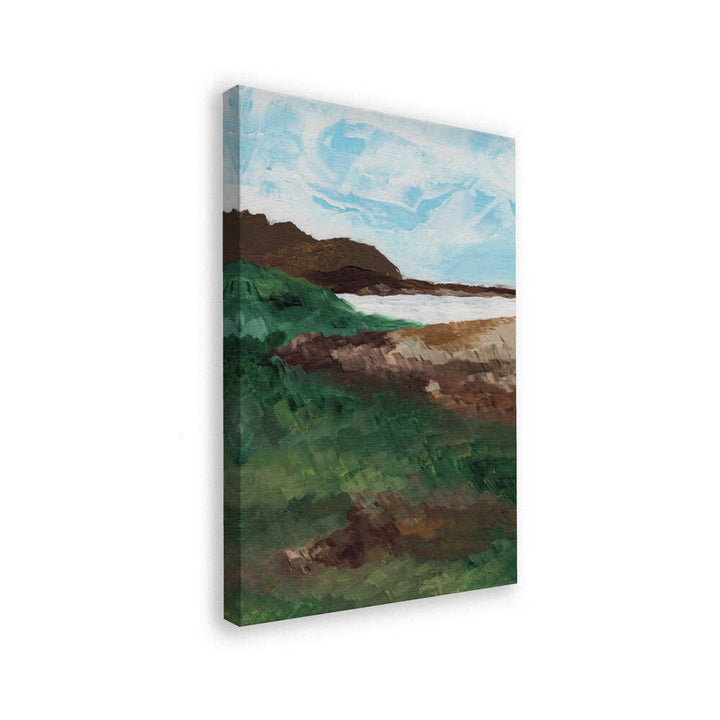 "Grassy Ocean Vista" by Nikita Jariwala — Coastal Wall Art
