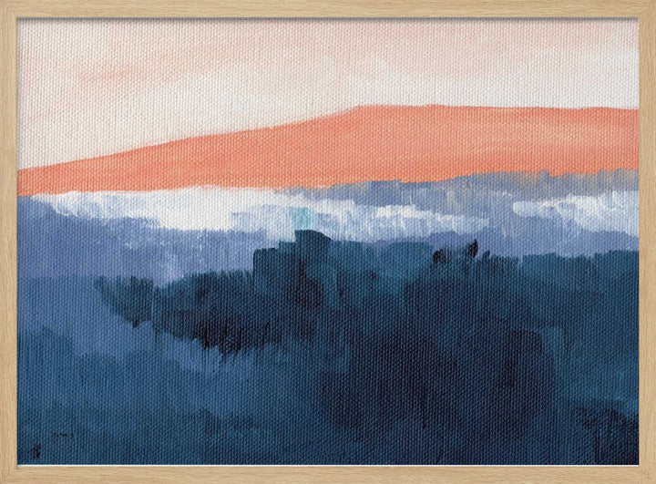 "Misty Blue Mountains" by Nikita Jariwala — Landscape Wall Art