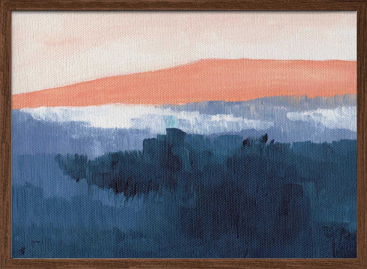 "Misty Blue Mountains" by Nikita Jariwala — Landscape Wall Art