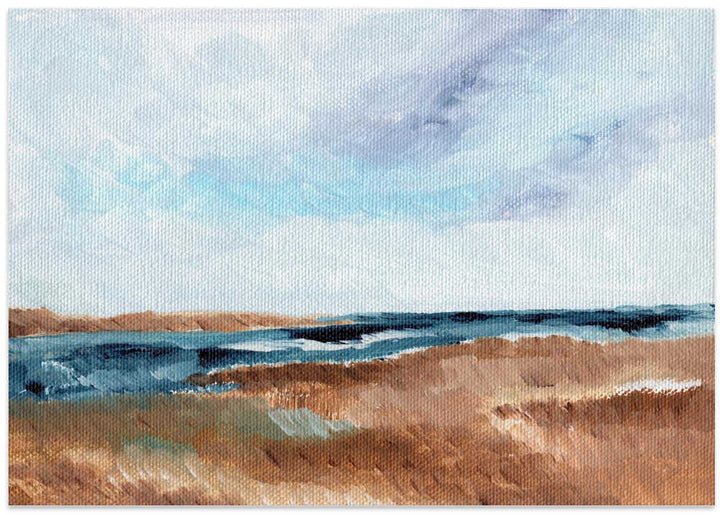 "Serene Coastal Landscape" by Nikita Jariwala — Coastal Wall Art