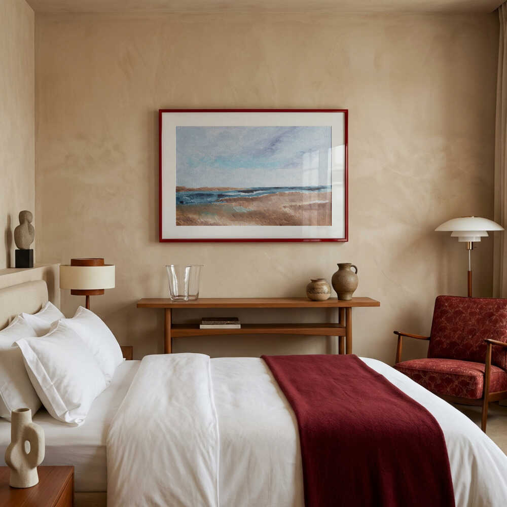 "Serene Coastal Landscape" by Nikita Jariwala — Coastal Wall Art