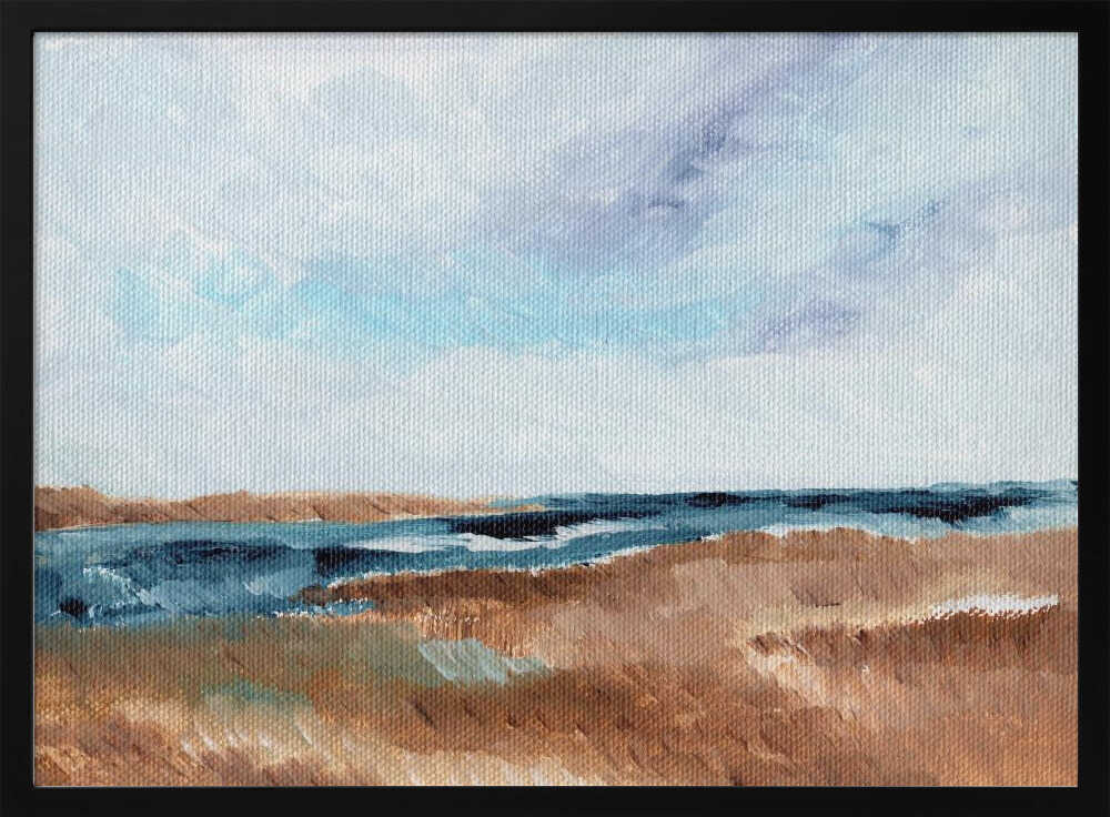 "Serene Coastal Landscape" by Nikita Jariwala — Coastal Wall Art