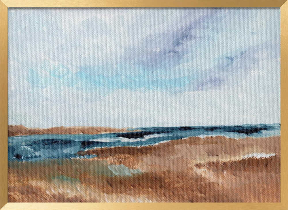 "Serene Coastal Landscape" by Nikita Jariwala — Coastal Wall Art