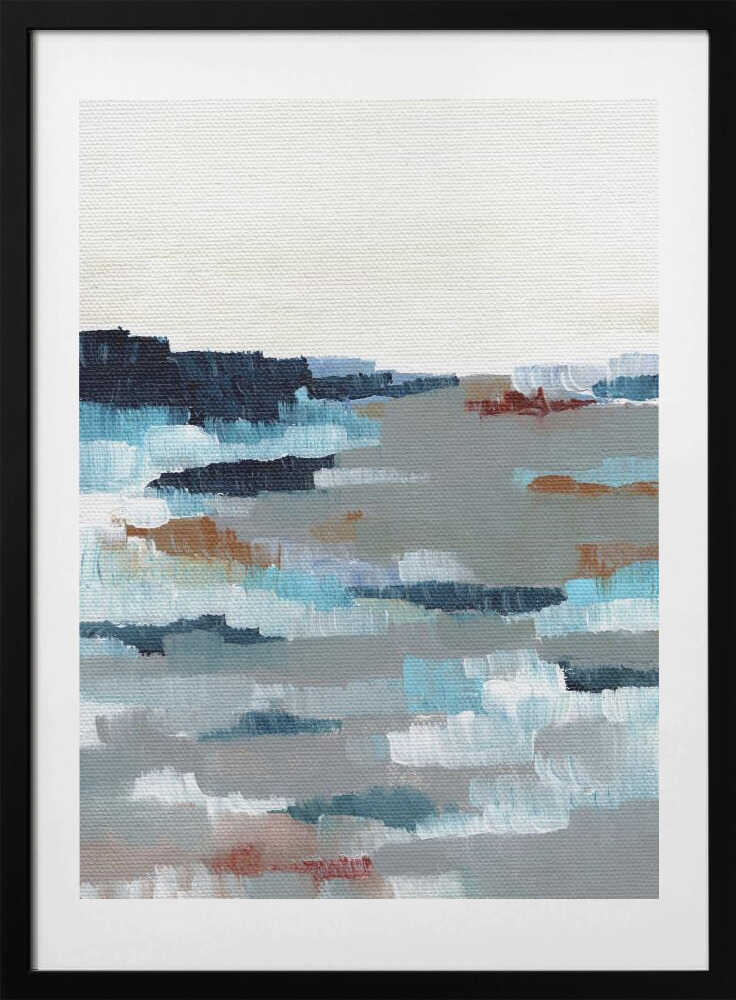 "Abstract Coastal Horizon" by Nikita Jariwala — Coastal Wall Art