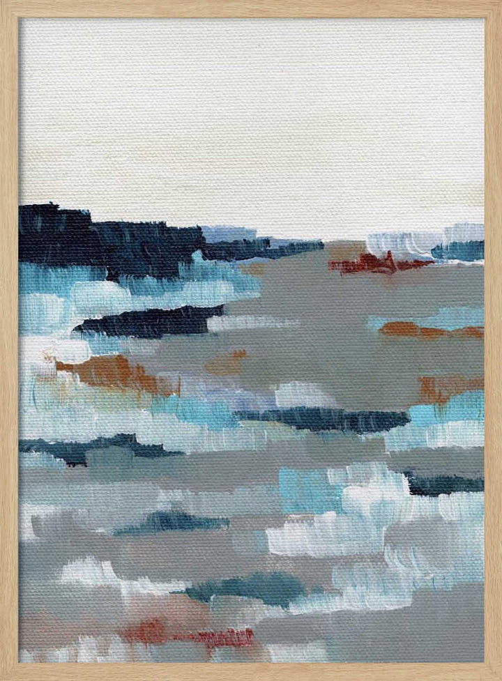 "Abstract Coastal Horizon" by Nikita Jariwala — Coastal Wall Art