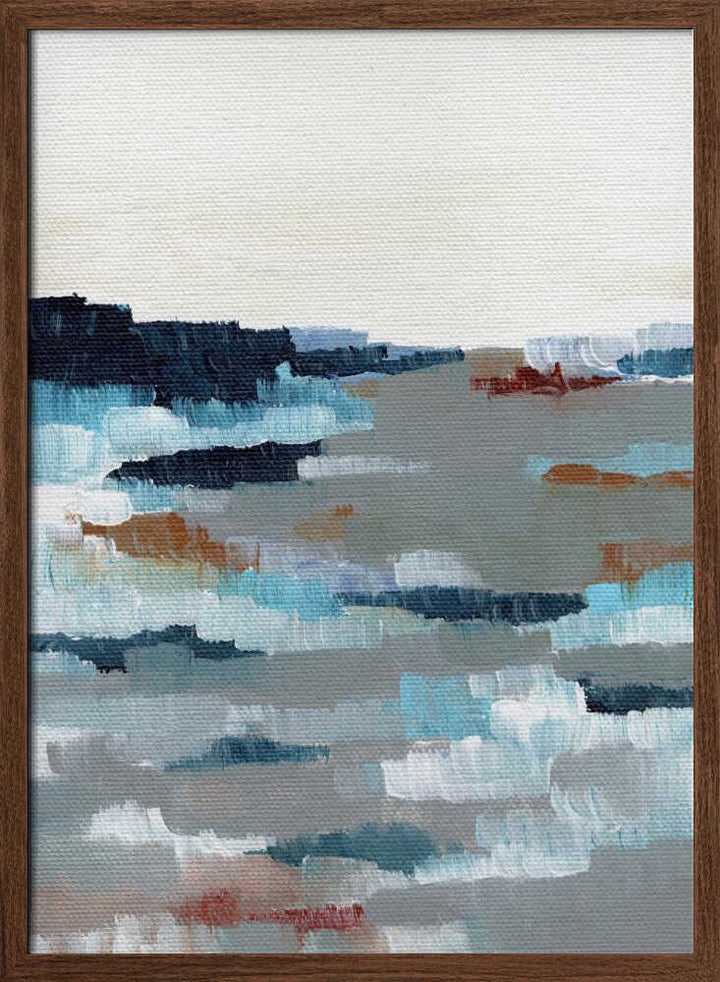 "Abstract Coastal Horizon" by Nikita Jariwala — Coastal Wall Art