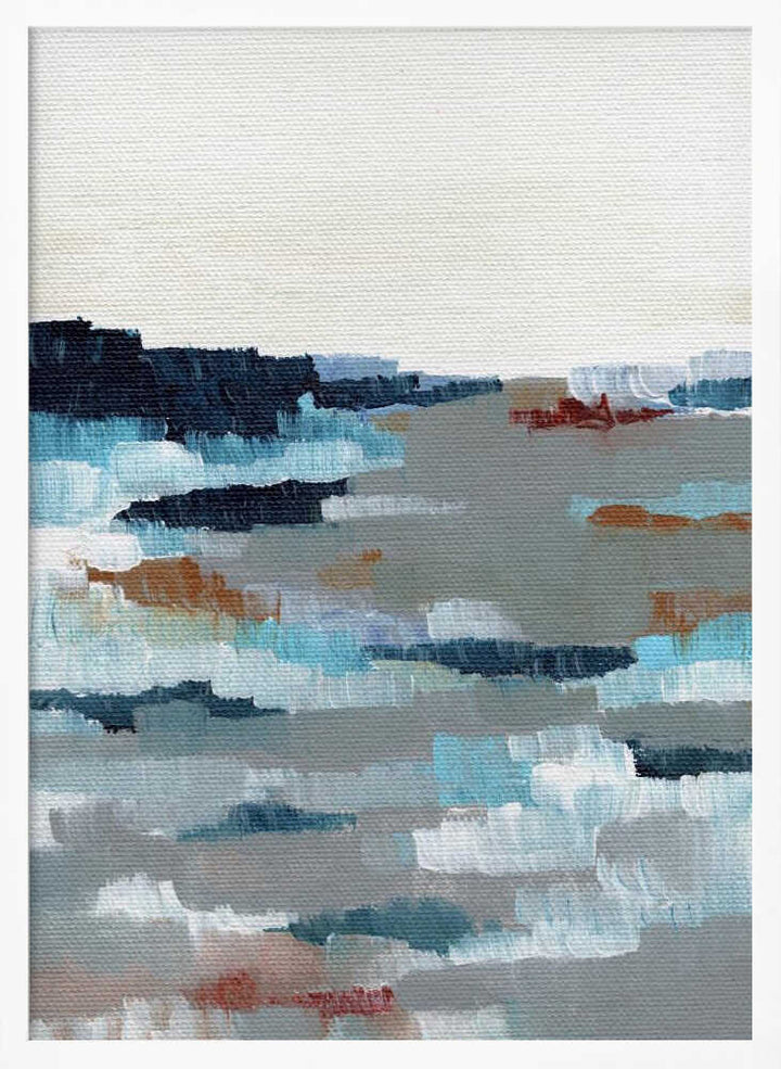"Abstract Coastal Horizon" by Nikita Jariwala — Coastal Wall Art