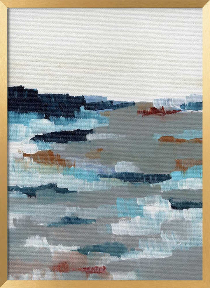 "Abstract Coastal Horizon" by Nikita Jariwala — Coastal Wall Art