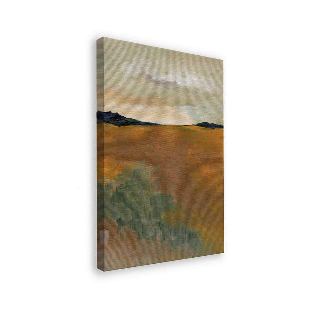 "Golden Abstract Field" by Nikita Jariwala — Landscape Wall Art
