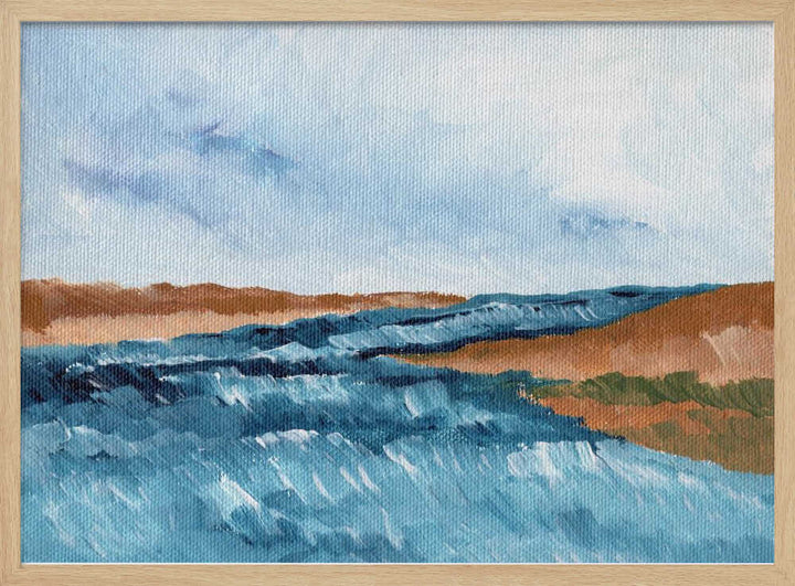 "Flowing River Landscape" by Nikita Jariwala — Coastal Wall Art