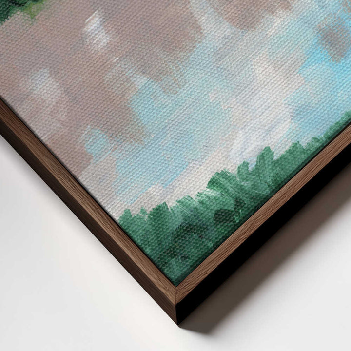 "Red Mountain Reflection" by Nikita Jariwala — Landscape Wall Art