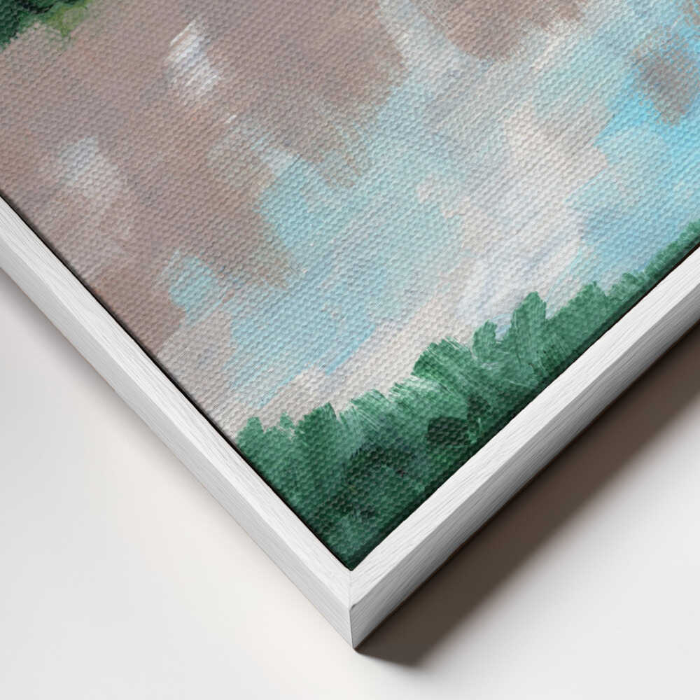 "Red Mountain Reflection" by Nikita Jariwala — Landscape Wall Art
