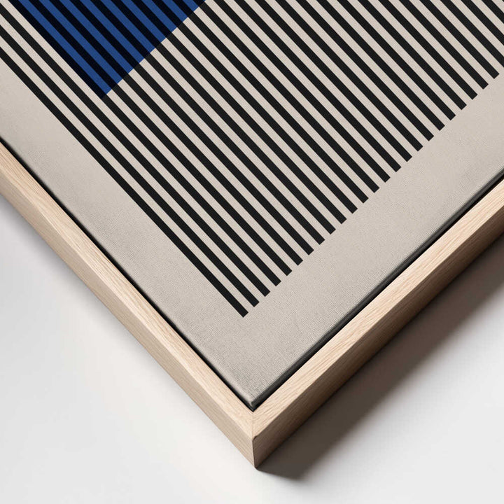 Blue Striped Geometry