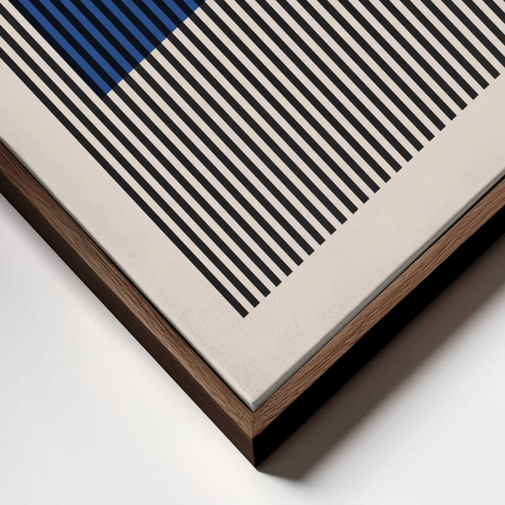 Blue Striped Geometry