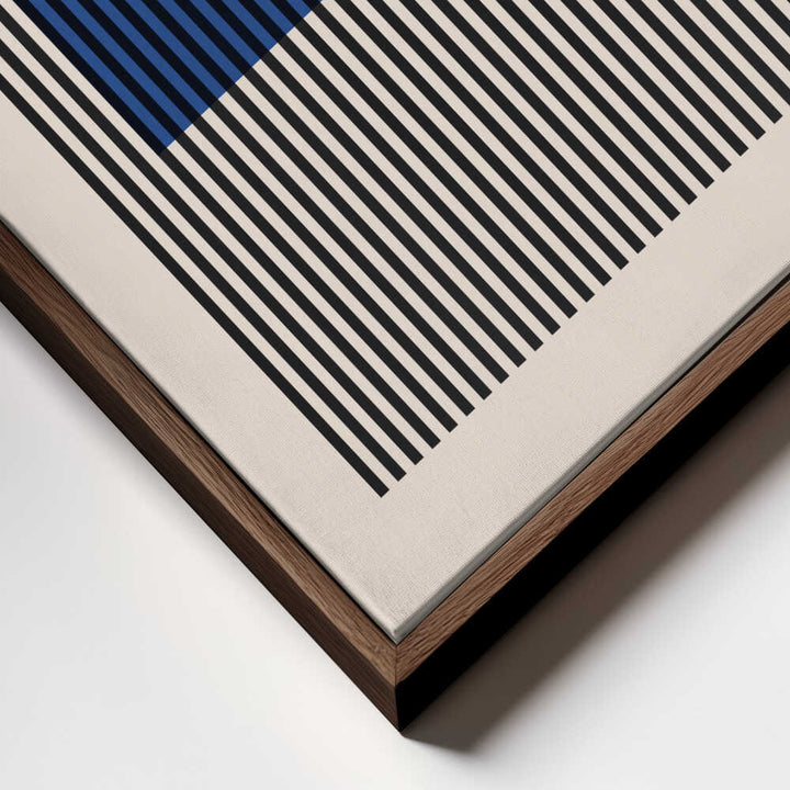 Blue Striped Geometry