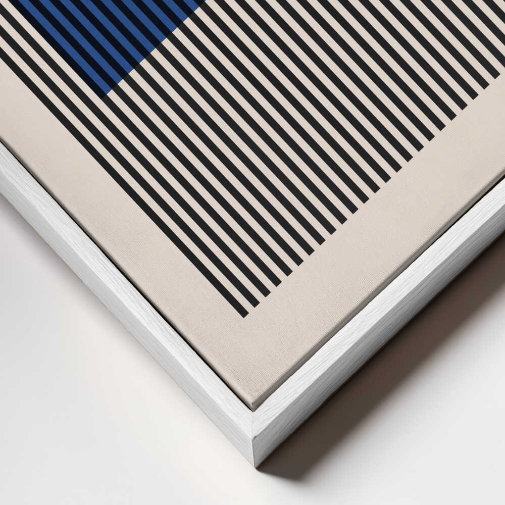 Blue Striped Geometry