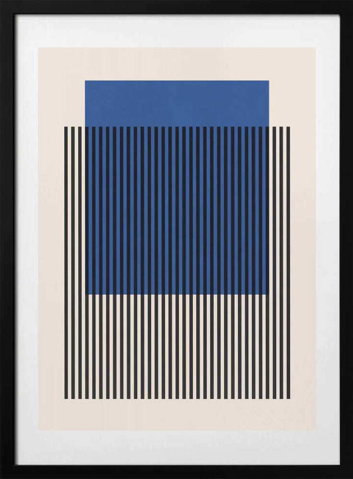 Blue Striped Geometry