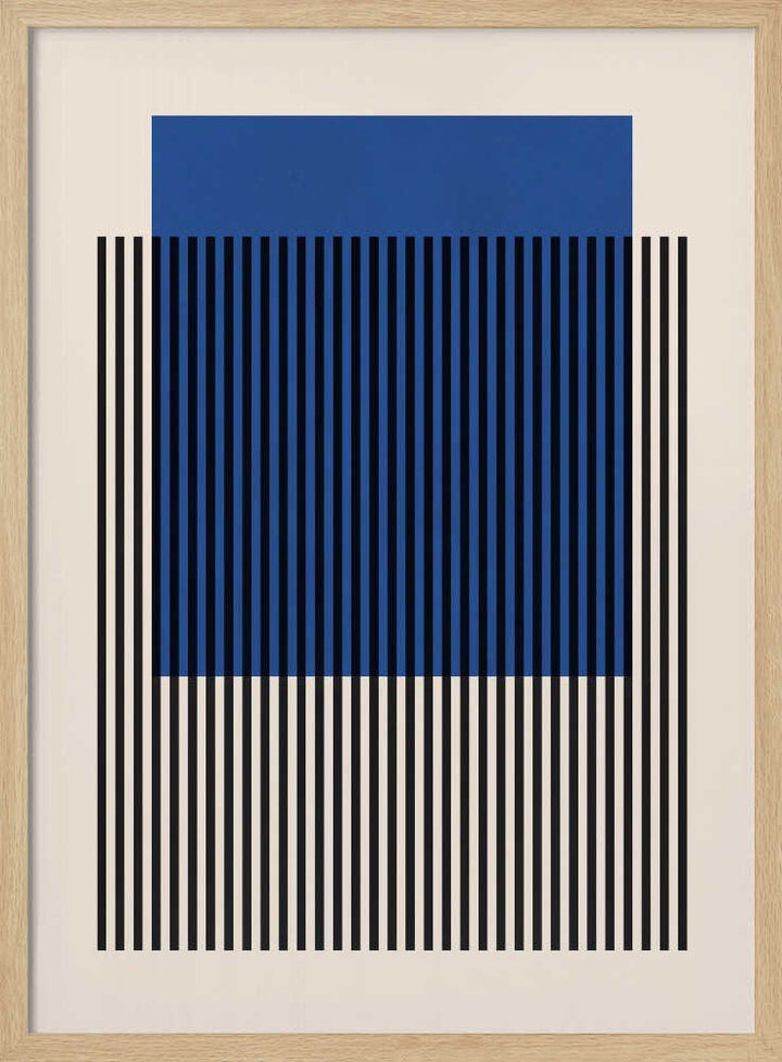 Blue Striped Geometry