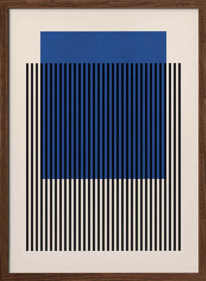 Blue Striped Geometry