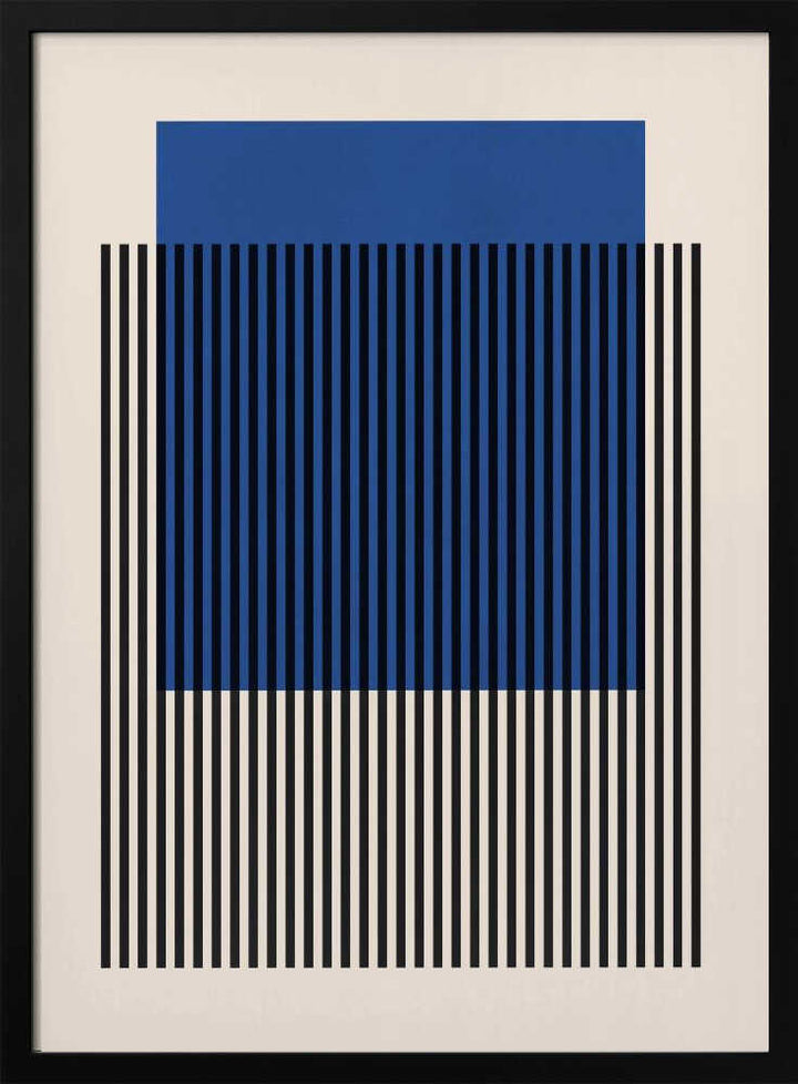 Blue Striped Geometry