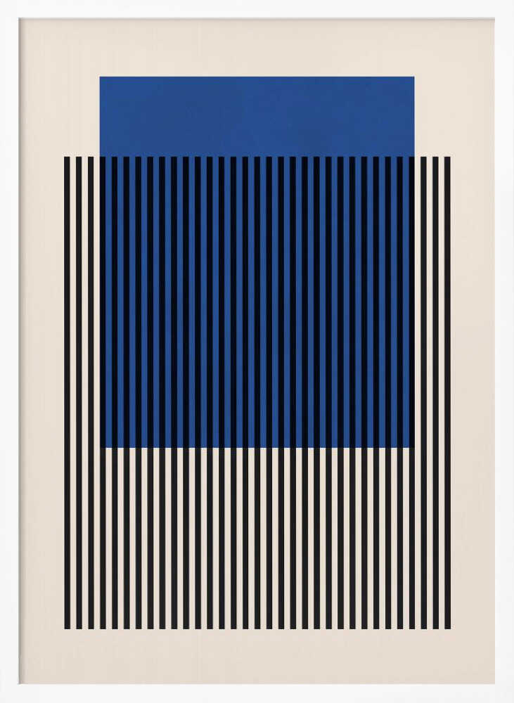 Blue Striped Geometry